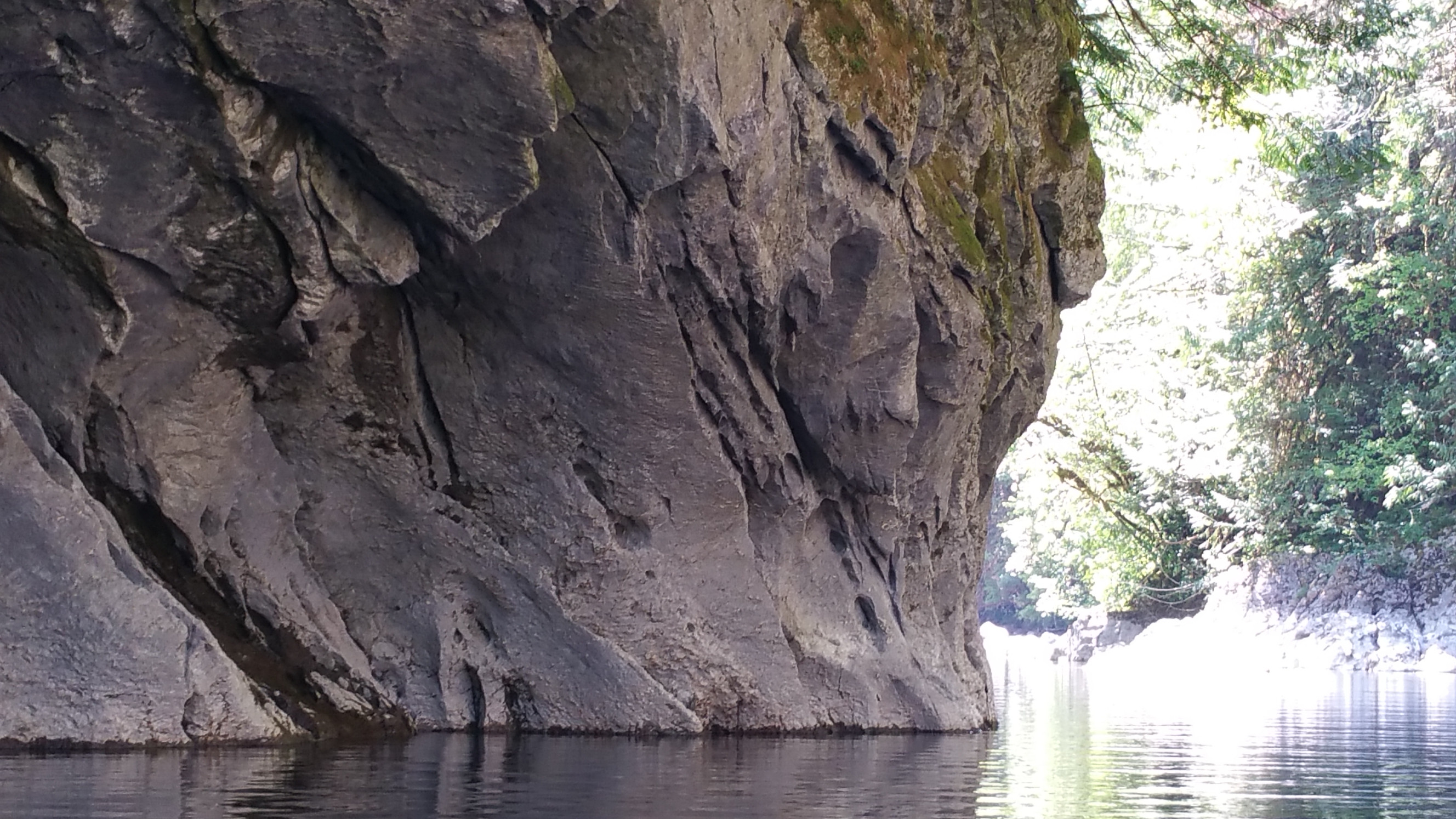 Eroded rock face